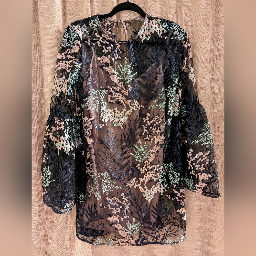 ASOS floral embroidered dress